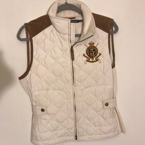 Cream Ralph Lauren vest